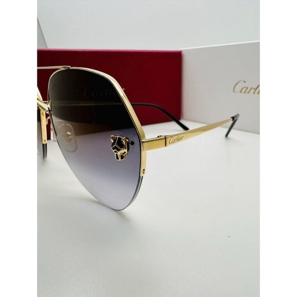 NWT Cartier CT0355S-001 Panthère Sunglasses - Picture 7 of 8